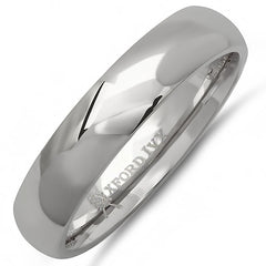 Oxford Ivy 5mm Men's Plain Comfort Fit Titanium Wedding Band |Available Ring Sizes 8-12 1/2| Wedding Rings for Men
