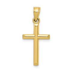 14K Yellow or 14K White Gold Cross Pendant Necklace for Women | Real Gold Cross Necklaces
