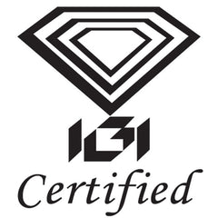 IGI Certified 14K White Gold Round Diamond Stud Earrings 1/4 ct tw.