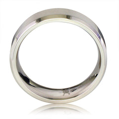 7mm Beveled Edge Mens Comfort Fit Titanium Plain Wedding Band ( Available Ring Sizes 7-12 1/2)